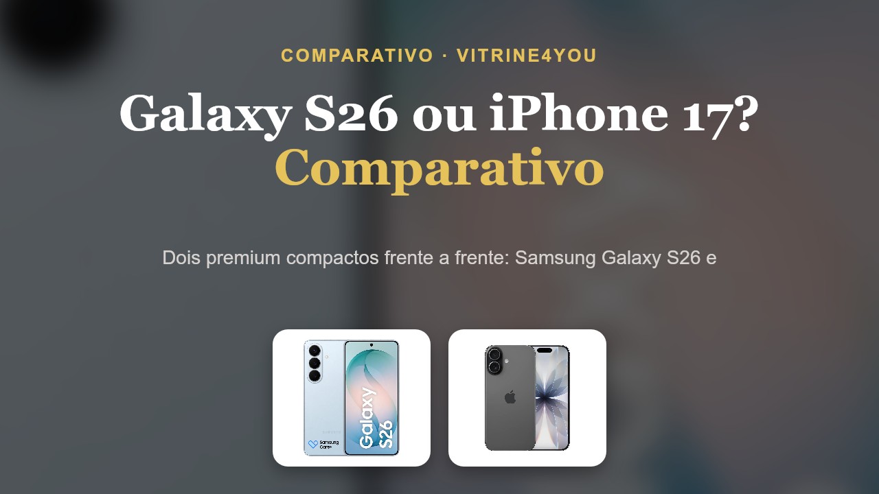 Galaxy S26 ou iPhone 17? Comparativo