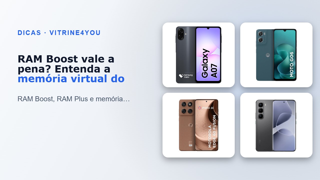 RAM Boost vale a pena? Entenda a memória virtual do celular